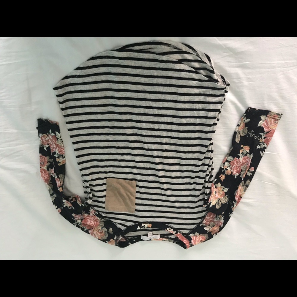 Striped & floral LS Shirt